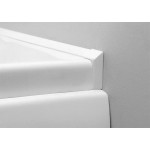 Krycí lišta pro vany a vaničky, 2x 1950mm, 2x roh, 2x zakončení, bílá