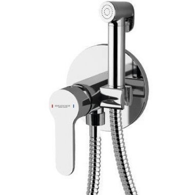 SIEGER podomítková bidetová baterie se Stop sprškou, kulatá, chrom