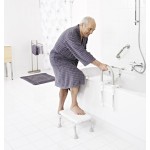 A00300101 Madlo pro vstup do vany - bílá 60 - 130 mm