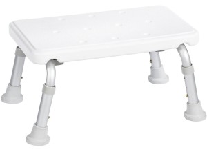 A0102601 Stolička s nastavitelnou výškou, sedák bílý, nosnost 150 KG