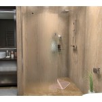 Pevná stěna ALFA 100 Chrom Grape