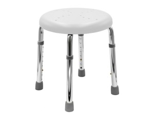 HANDICAP koupelnová stolička, průměr 35cm, bílá