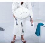 HANDICAP koupelnová stolička, průměr 35cm, bílá