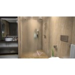 Pevná stěna ALFA 70 Chrom Grape