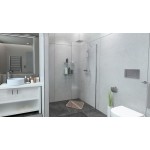 Pevná stěna ALFA 80 Chrom Clear