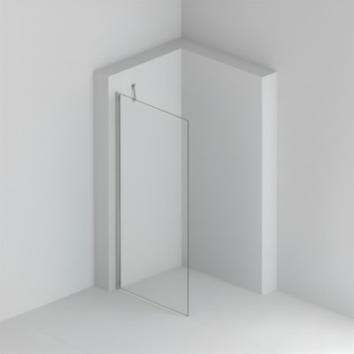 Pevná stěna ALFA 90 Chrom Clear