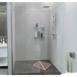 Pevná stěna ALFA 90 Chrom Clear