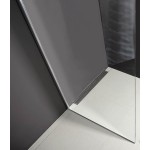 Pevná stěna ALFA 90 Chrom Clear