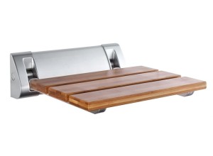 RAVO sklopné sedátko do sprchového koutu 32x32,5cm, bambus