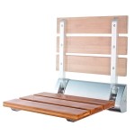 RAVO sklopné sedátko do sprchového koutu 32x32,5cm, bambus