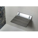 RAVO sklopné sedátko do sprchového koutu 32x32,5cm, WPC, šedá