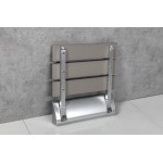 RAVO sklopné sedátko do sprchového koutu 32x32,5cm, WPC, šedá