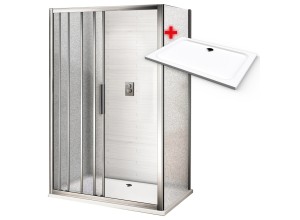 AFTER ROCKY 100x90 Grape Sprchový kout s mramorovou vaničkou