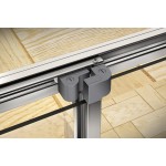 AFTER HARD 110x90 Clear Sprchový kout s mramorovou vaničkou