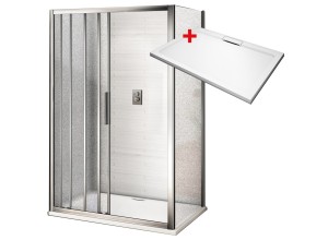 AFTER HARD 110x80 Grape Sprchový kout s mramorovou vaničkou