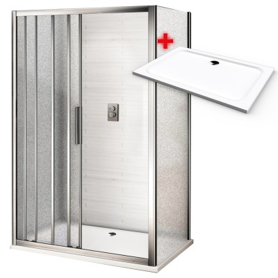 AFTER ROCKY 120x90 Grape Sprchový kout s mramorovou vaničkou