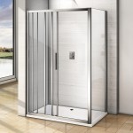 AFTER ROCKY 90x80 Clear Sprchový kout s mramorovou vaničkou