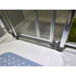 AFTER HARD 90x90 Clear Sprchový kout s mramorovou vaničkou