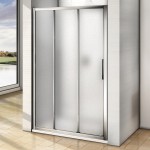 AFTER 90 Grape Třídílné posuvné sprchové dveře