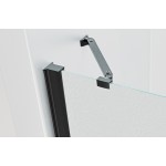 Sprchová zástěna 150x90, obdélníková, grape, černá (105+50/90) - ALFA LINE COMBI