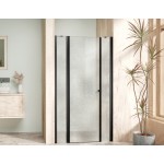 ALFA LINE II Black 100 Grape Sprchové dveře jednokřídlé s pevnými stěnami v rovině