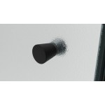 ALFA LINE Black 115 Grape Sprchové dveře jednokřídlé s pevnou stěnou v rovině (65+50)