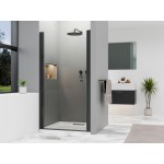 ALFA Black 70 Čiré Sprchové dveře do niky jednokřídlé černé
