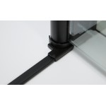 ALFA COMBI 80x90 Black/Čiré Obdélníková sprchová zástěna