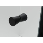 Sprchová zástěna 120x80, obdélníková, čirá, černá (85+40/80) - ALFA LINE COMBI