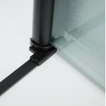 Sprchová zástěna 120x90, obdélníková, grape, černá (85+40/90) - ALFA LINE COMBI