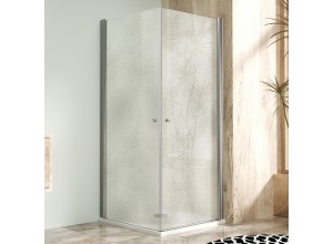 Sprchová zástěna 100x80, oboustranně otevírací, grape, chrom -  ALFA DUE