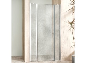 ALFA LINE II Chrom 95 Grape Sprchové dveře jednokřídlé s pevnými stěnami v rovině