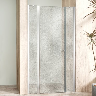 ALFA LINE II Chrom 95 Grape Sprchové dveře jednokřídlé s pevnými stěnami v rovině