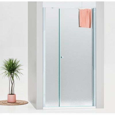 ALFA-V LINE Chrom 95 Grape Sprchové dveře jednokřídlé s pevnou stěnou v rovině (60+40)