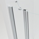 ALFA LINE Chrom 100 Grape Sprchové dveře jednokřídlé s pevnou stěnou v rovině (60+40)