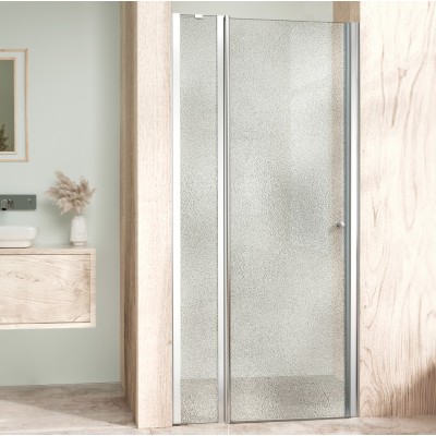 ALFA LINE Chrom 110 Grape Sprchové dveře jednokřídlé s pevnou stěnou v rovině (60+50)