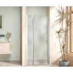 ALFA LINE Chrom 100 Grape Sprchové dveře jednokřídlé s pevnou stěnou v rovině (70+30)