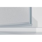 ALFA LINE II Chrom 110 Grape Sprchové dveře jednokřídlé s pevnými stěnami v rovině