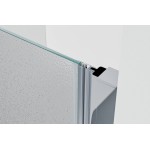 ALFA LINE Chrom 115 Grape Sprchové dveře jednokřídlé s pevnou stěnou v rovině (75+40)