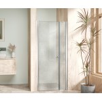 ALFA-V LINE Chrom 120 Grape Sprchové dveře jednokřídlé s pevnou stěnou v rovině (85+40)