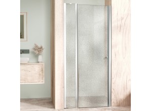 ALFA LINE Chrom 110 Grape Sprchové dveře jednokřídlé s pevnou stěnou v rovině (90+20)