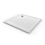 ALFA ROCKY 90x90 Chrom/Čiré Čtvercový sprchový kout s mramorovou vaničkou