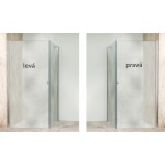 ALFA COMBI 90x80 Chrom/Grape Obdélníková sprchová zástěna