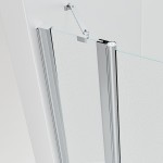 ALFA LINE Chrom 135 Grape Sprchové dveře jednokřídlé s pevnou stěnou v rovině (95+40)