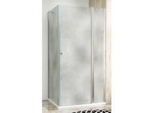 Sprchová zástěna 130x90, obdélníková, grape, chrom (95+40/90) - ALFA LINE COMBI