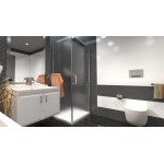 ALFA COMBI 100 x 70 cm Grape Well Luxusní obdélníková sprchová zástěna