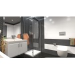 ALFA COMBI 65 x 90 cm Clear Well Luxusní sprchová zástěna