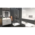 ALFA COMBI 75 x 80 cm Clear Well Luxusní sprchová zástěna