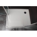 Sprchová zástěna 120x100, obdélníková, čirá, chrom (85+40/65+40) - ALFA LINE DUE