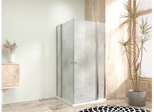 Sprchová zástěna 120x100, obdélníková, grape, chrom (85+40/65+40) - ALFA LINE DUE